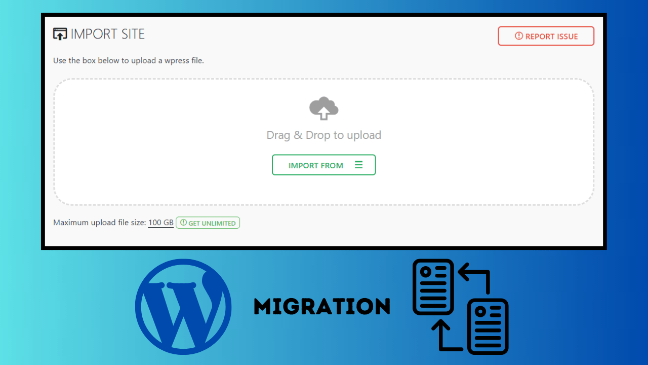 Free All-in-One WP Migration Plugin